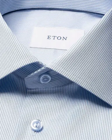 Eton Men's Striped Twill Contemporary-Fit Shirt | Thumbnail 4 Eton Men's Striped Twill Contemporary-Fit Shirt | Thumbnail 4