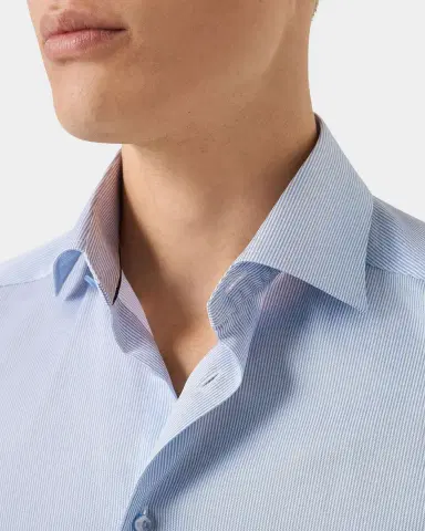 Eton Men's Striped Twill Contemporary-Fit Shirt | Thumbnail 6 Eton Men's Striped Twill Contemporary-Fit Shirt | Thumbnail 6