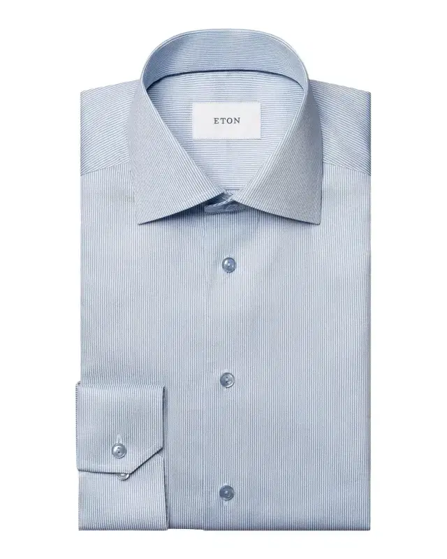 Eton Men 's Striped Twill Contemporary-Fit Shirt