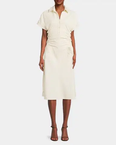 Undra Celeste Loki Lace-Up Polo Midi-Dress | Thumbnail 2