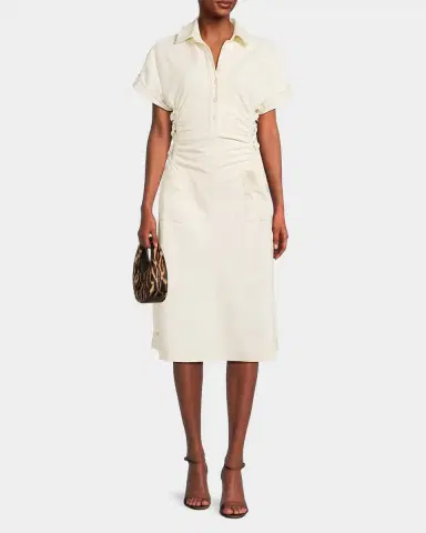 Undra Celeste Loki Lace-Up Polo Midi-Dress | Thumbnail 4