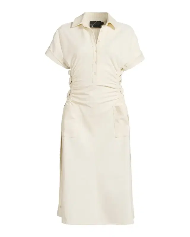 Undra Celeste Loki Lace-Up Polo Midi-Dress