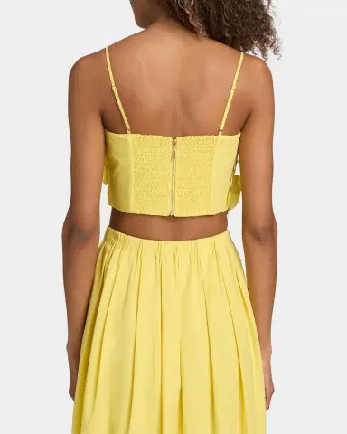 Ramy Brook Everly Petal Appliqué Cotton-Blend Crop Top | Thumbnail 3 Ramy Brook Everly Petal Appliqué Cotton-Blend Crop Top | Thumbnail 3