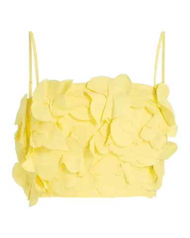 Ramy Brook Everly Petal Appliqué Cotton-Blend Crop Top | Thumbnail 1 Ramy Brook Everly Petal Appliqué Cotton-Blend Crop Top | Thumbnail 1