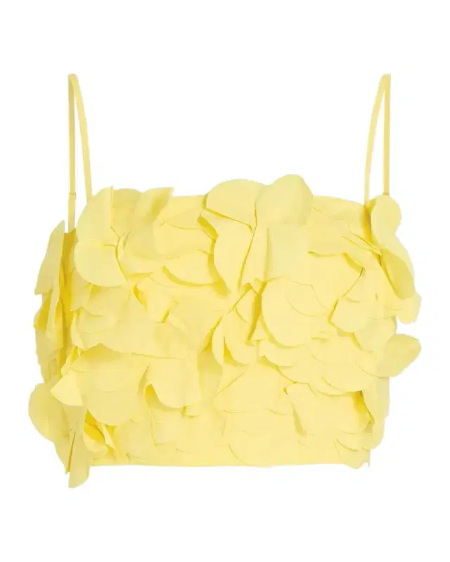Ramy Brook Everly Petal Appliqué Cotton-Blend Crop Top
