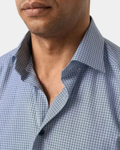 Eton Men's Slim-Fit Check Twill Shirt | Thumbnail 5 Eton Men's Slim-Fit Check Twill Shirt | Thumbnail 5