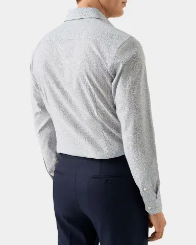 Eton Men 's Floral Contemporary-Fit Twill Shirt | Thumbnail 2 Eton Men 's Floral Contemporary-Fit Twill Shirt | Thumbnail 2