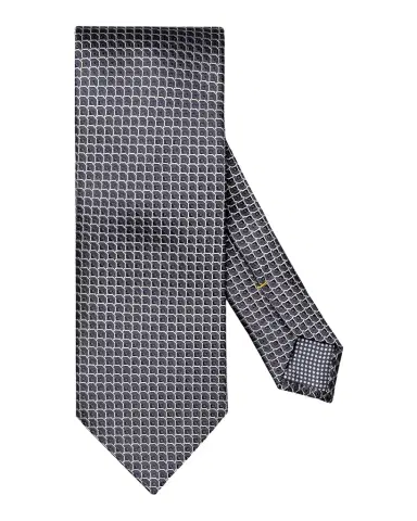 Eton Men 's Geometric Woven Silk Tie | Thumbnail 1