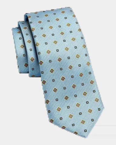 Canali Chevron Medallion Silk Tie | Thumbnail 2