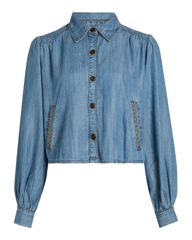 Ramy Brook Aisla Spread Collar Top