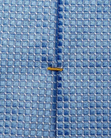 Eton Men 's Geometric Silk Satin Tie | Thumbnail 4 Eton Men 's Geometric Silk Satin Tie | Thumbnail 4