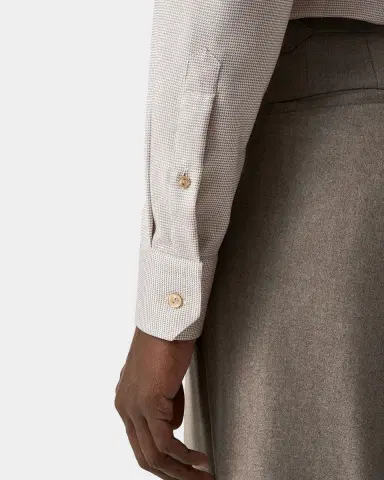 Eton Men's Houndstooth Contemporary-Fit Cotton Twill Shirt | Thumbnail 6 Eton Men's Houndstooth Contemporary-Fit Cotton Twill Shirt | Thumbnail 6