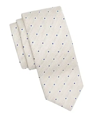 Canali Polka Dot Silk Tie | Thumbnail 3