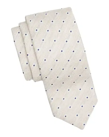 Canali Polka Dot Silk Tie | Thumbnail 1
