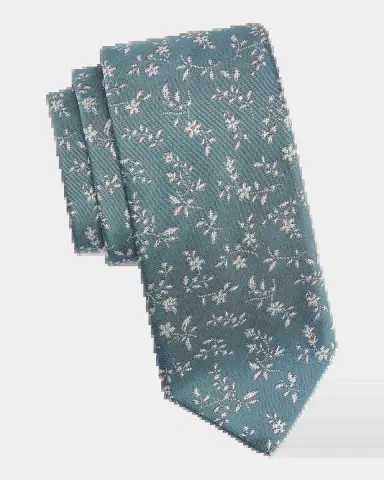 Canali Men's Floral Woven Silk Tie | Thumbnail 2