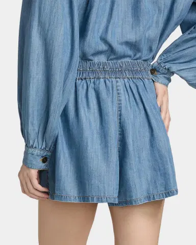 Ramy Brook Annalise Wide-Leg Denim Shorts | Thumbnail 3 Ramy Brook Annalise Wide-Leg Denim Shorts | Thumbnail 3
