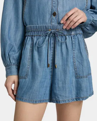 Ramy Brook Annalise Wide-Leg Denim Shorts | Thumbnail 5 Ramy Brook Annalise Wide-Leg Denim Shorts | Thumbnail 5