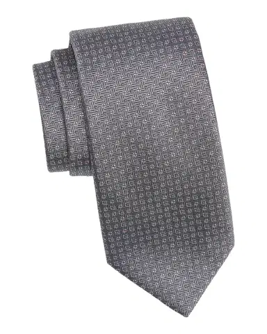 Canali Men's Geometric Silk Tie | Thumbnail 3