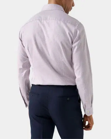 Eton Men 's Slim-Fit Semi Solid Twill Shirt | Thumbnail 2 Eton Men 's Slim-Fit Semi Solid Twill Shirt | Thumbnail 2