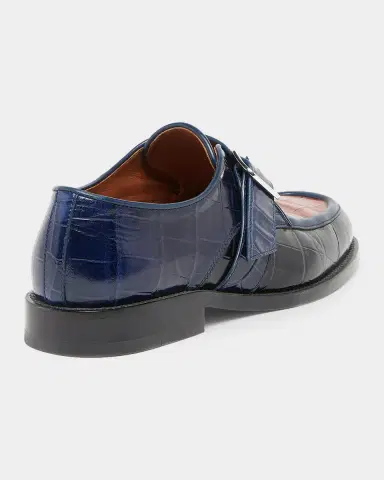Marni Men 's Crocodile-Embossed Leather Moccasins | Thumbnail 3
