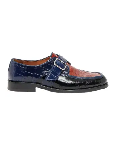 Marni Men 's Crocodile-Embossed Leather Moccasins | Thumbnail 1