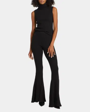 L'Agence Ceci Ribbed Turtleneck Top | Thumbnail 2 L'Agence Ceci Ribbed Turtleneck Top | Thumbnail 2
