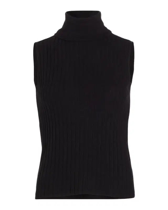 Ceci Ribbed Turtleneck Top