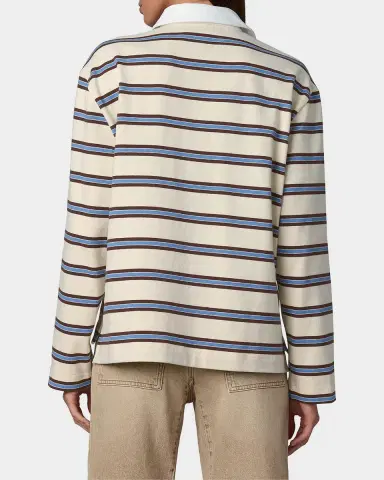 Joe's Jeans Dylan Striped Cotton Oversized Rugby Shirt | Thumbnail 3 Joe's Jeans Dylan Striped Cotton Oversized Rugby Shirt | Thumbnail 3