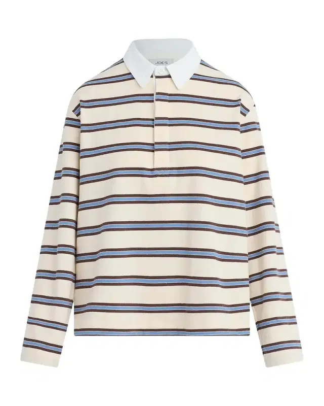 Joe 's Jeans Dylan Striped Cotton Oversized Rugby Shirt