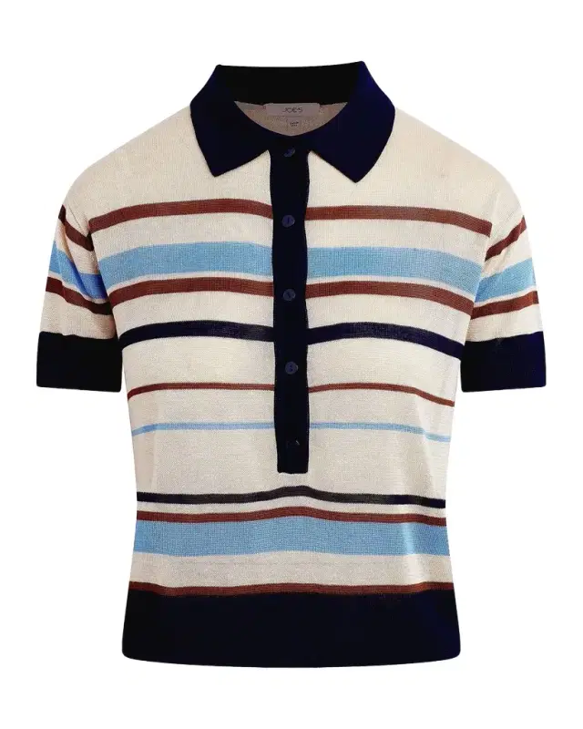 Joe 's Jeans The Stella Striped Polo Sweater