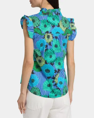 Ro's Garden Frida Floral Cotton Poplin Shirt | Thumbnail 3 Ro's Garden Frida Floral Cotton Poplin Shirt | Thumbnail 3