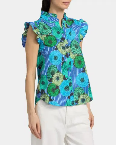 Ro's Garden Frida Floral Cotton Poplin Shirt | Thumbnail 4 Ro's Garden Frida Floral Cotton Poplin Shirt | Thumbnail 4