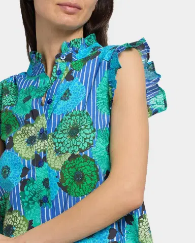 Ro's Garden Frida Floral Cotton Poplin Shirt | Thumbnail 5 Ro's Garden Frida Floral Cotton Poplin Shirt | Thumbnail 5