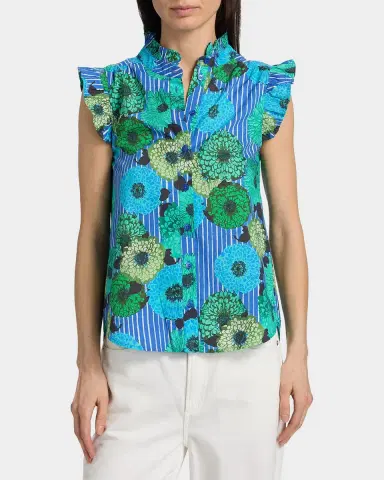 Ro's Garden Frida Floral Cotton Poplin Shirt | Thumbnail 7 Ro's Garden Frida Floral Cotton Poplin Shirt | Thumbnail 7