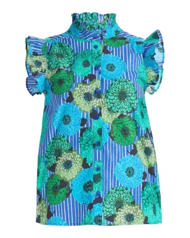 Ro's Garden Frida Floral Cotton Poplin Shirt | Thumbnail 1 Ro's Garden Frida Floral Cotton Poplin Shirt | Thumbnail 1