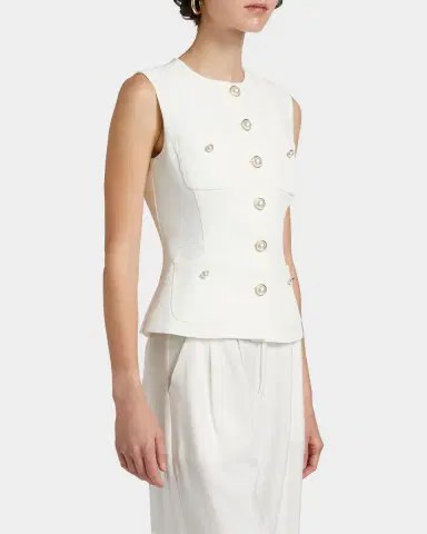 Generation Love Susanna Stretch Crepe Vest | Thumbnail 7 Generation Love Susanna Stretch Crepe Vest | Thumbnail 7