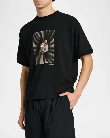 Versace Jeans Couture Medusa Cotton T-Shirt | Thumbnail 6