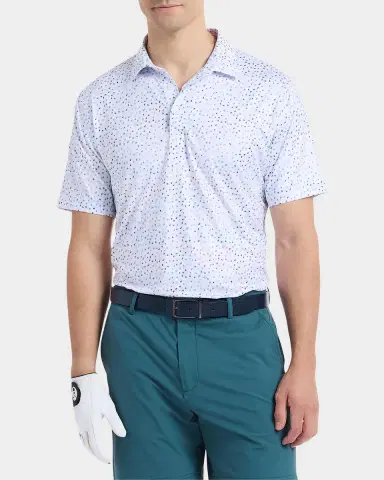 Robert Graham Men 's Baybridge Dot-Print Polo Shirt | Thumbnail 4