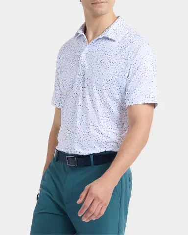 Robert Graham Men 's Baybridge Dot-Print Polo Shirt | Thumbnail 6