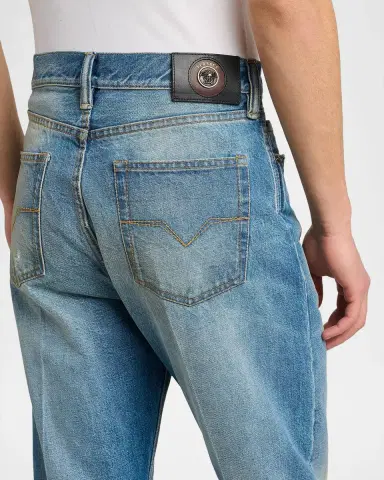 Versace Jeans Couture Straight-Leg Stone-Washed Jeans | Thumbnail 5