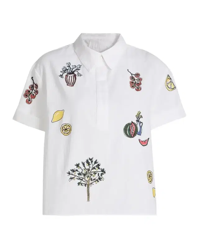 Tanya Taylor Callum Printed Cotton Shirt