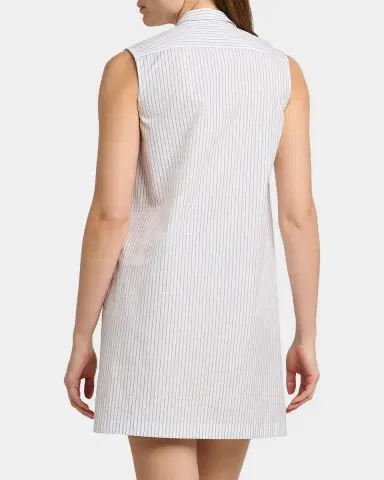 Jil Sander Pinstriped Cotton Poplin Minidress | Thumbnail 3 Jil Sander Pinstriped Cotton Poplin Minidress | Thumbnail 3