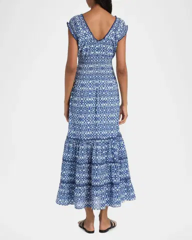 Ro's Garden Hilda Printed Cotton Midi Dress | Thumbnail 3 Ro's Garden Hilda Printed Cotton Midi Dress | Thumbnail 3