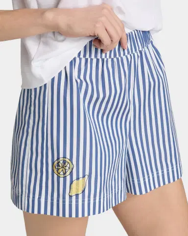 Tanya Taylor Fallon Striped Cotton Shorts | Thumbnail 5