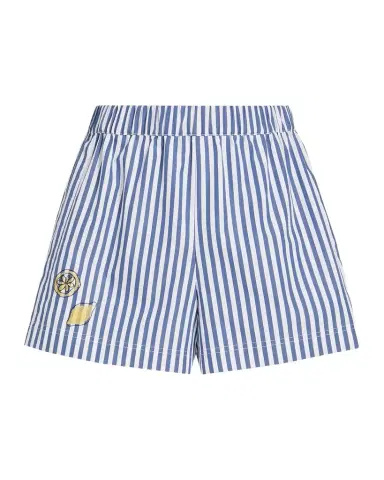 Tanya Taylor Fallon Striped Cotton Shorts | Thumbnail 1