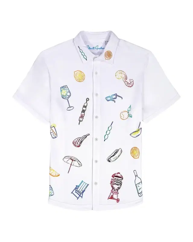 Robert Graham Men 's Out Of Office Cotton Short-Sleeve Shirt