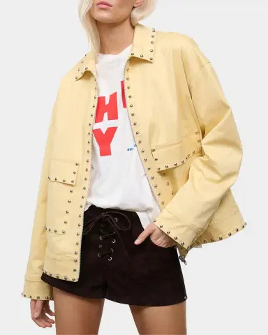 Staud Clarke Studded Jacket | Thumbnail 6 Staud Clarke Studded Jacket | Thumbnail 6