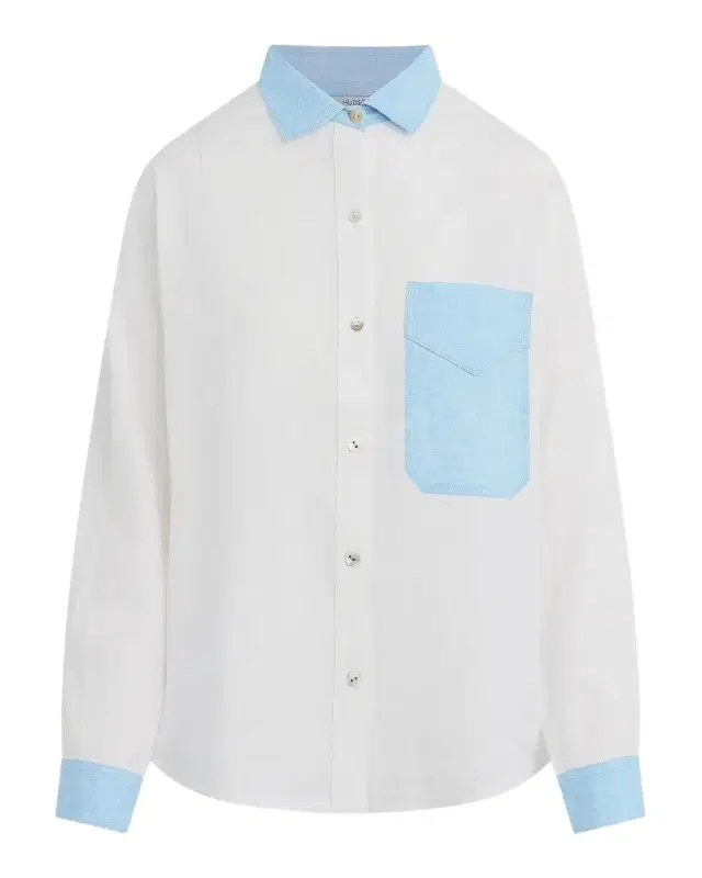 Hudson Oversized Linen Button-Front Shirt