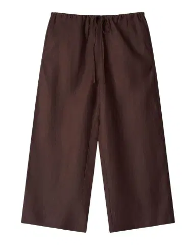 Staud Mateo Linen Crop Pants | Thumbnail 1