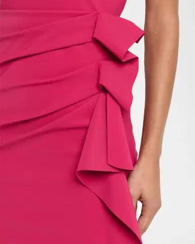 Chiara Boni La Petite Robe Halter Ruffle Midi Dress | Thumbnail 5 Chiara Boni La Petite Robe Halter Ruffle Midi Dress | Thumbnail 5